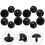 30St Zwarte Plastic Knutselen, Creatieve Decoratieve Poppenogen 4