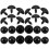 30St Zwarte Plastic Knutselen, Creatieve Decoratieve Poppenogen 11