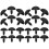 30St Zwarte Plastic Knutselen, Creatieve Decoratieve Poppenogen 5