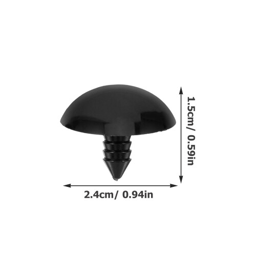 30St Zwarte Plastic Knutselen, Creatieve Decoratieve Poppenogen 2