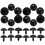 30St Zwarte Plastic Knutselen, Creatieve Decoratieve Poppenogen 10