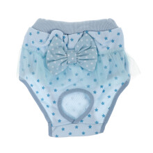 Blauwe Puppy Luier Hondenbroek Katoen Hygiënische Dames Broek