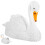 Decoração Cisne Resina Branca Durável 1