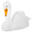 Decoração Cisne Resina Branca Durável 10