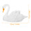 Decoração Cisne Resina Branca Durável 2