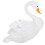 Decoração Cisne Resina Branca Durável 9