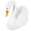 Decoração Cisne Resina Branca Durável 8