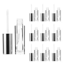 10Stk Lippenstift Silber Leicht Leer Kosmetik Behälter Für DIY