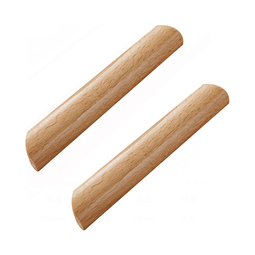 Furniture Pull Handles For Kitchen Cabinets, Smooth Finish Wood Unfinished Drawer Pulls, Wardrobe Cupboard Knobs Replacement (Set Of 10) 9436597700626