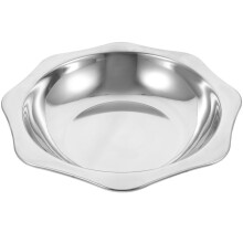 Hot Pot Metall Topf Für Haushalt Silber Rund