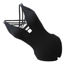 1Stk Damen Badeanzug Polyester Einteiler Mit Kreuzträgern