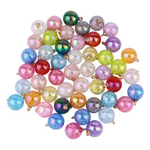 50Stk Acryl Harzperlen Schmuck Anhänger Für DIY Ketten Basteln