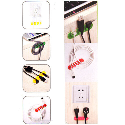 2St Kabelclip Hard Plastic Kabelscheider Diverse Kleuren 1