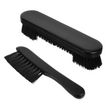 1Set Pool Brush En Handle Zwart Nylon Handvat Voor Schoonmaak
