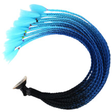 Kleine Multicolor Helmponytail Haardecoratie Herbruikbare Vlecht