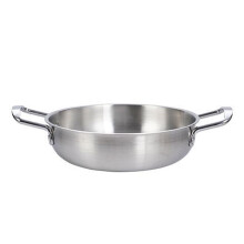 Ramen Pot Stainless Steel Pasta Pots with Double Handle (30CM Silver)