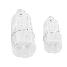 2Stk Haustier Trinkflasche Transparent Aus Kunststoff Für Kleintiere
