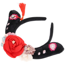 Rotes Stoff Haarband Für Chinesisches Cosplay Und Kostüm Damen