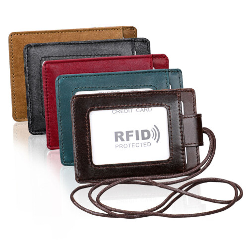 Blauwe Draagbare Card Holder Neck Strap Id Badge 2