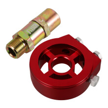 Rood Aluminium Auto Brandstofkoelplaat Adapter Voor Koelsysteem