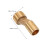 2Stk Adapter Messing, Gebogenes Fußstück, 3