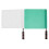 2Pièces Drapeaux À Main Multicolores En Nylon Coton Pour Arbitres 1