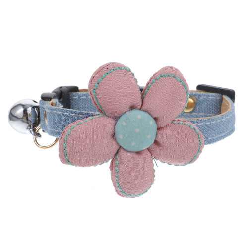 Verstelbare Roze Kattenhalsband Met En Decor