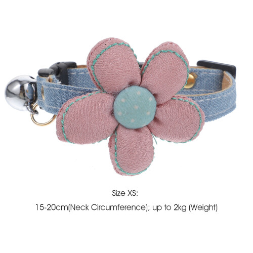 Verstelbare Roze Kattenhalsband Met En Decor 1