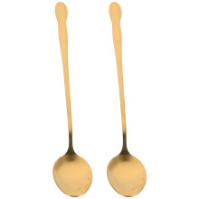 2Stk Goldener Griff Küchenrührlöffel