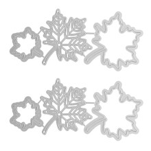 2Conjuntos De Embossing De Aço Prata Para Projetos DIY