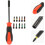 1Set Schroevendraaierset Multi Functioneel Rubberen Bits 10