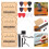 1Set Portable Guitar Repair Tools Kit Assorted Colors Capo Wool Picks 10