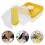 Kompakte Gelbe Lunchbox Mit Fächern Leicht Tragbar PP Material 6