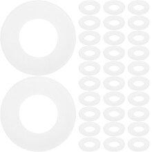 100Stk Dichtungsringe Nylon Weiß Leckschutz Wascherdichtung