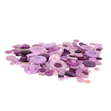 1Set Lila Harzknöpfe Für DIY, Rundknöpfe, Dekorative Nähknöpfe