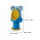Stehendes Baby Urinal Cartoon Design Mit Drehbarem Wasserrad PP 2