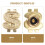 5St Gouden Ventieldoppen Abs+ Beschermkappen 6