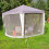 Polyester Gaas Luifelparasol Muggennet Wit Buiten 3