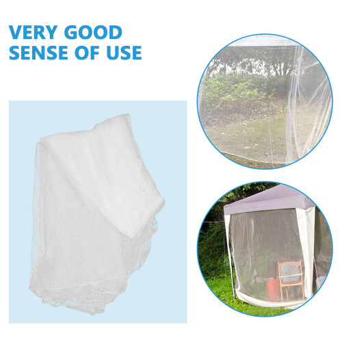 Polyester Gaas Luifelparasol Muggennet Wit Buiten 1