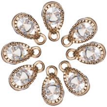 50Stk Goldene Zirkonlegierung Anhänger Charms Für Schmuck Basteln