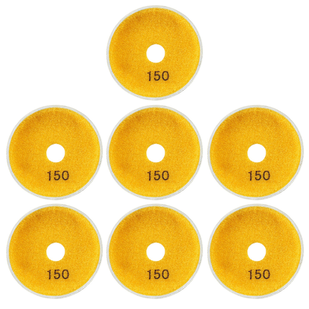 7Pcs Professional 4Inch 100Mm Wet Grinding Discs For-150 7696000981451