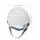 Wit Hard Hat Binnenvoering Van Polyethyleen Licht En Ademend 2