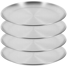 4St Ronde Bakplaat Van Roestvrij Staal, Perfect Voor En Pizza's