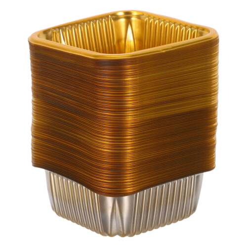 100St Gouden Plastic Mooncake Tray - Wegwerp Eierdooier