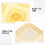 100St Gouden Plastic Mooncake Tray - Wegwerp Eierdooier 8