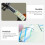4St Multi-Kleur Papier Viool Vingerhulpgids Stickers 10