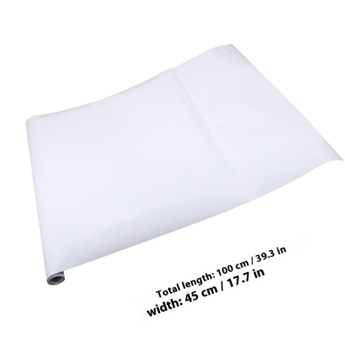 1Set Wit Pe Whiteboard Sticker Voor Thuis, Droog Uitwisbaar, Draagbaar 1