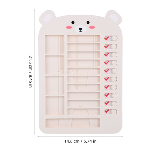 Selbstdisziplin Tracker Wochenplaner PP Beige Für Büro 1