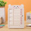 Selbstdisziplin Tracker Wochenplaner PP Beige Für Büro 6