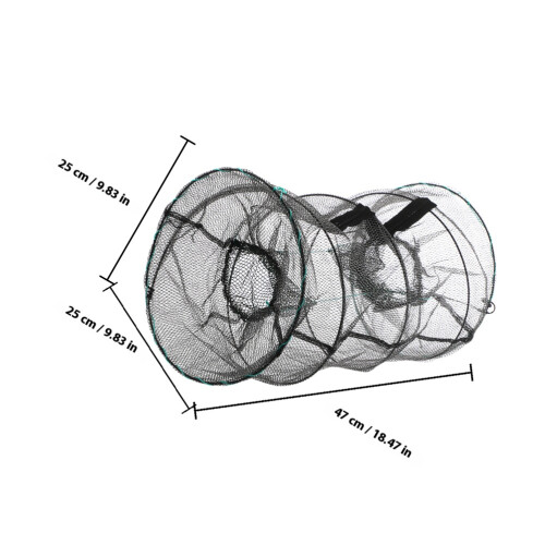 Collapsible Fischfangkorb Langlebigem Fibergewebe 1